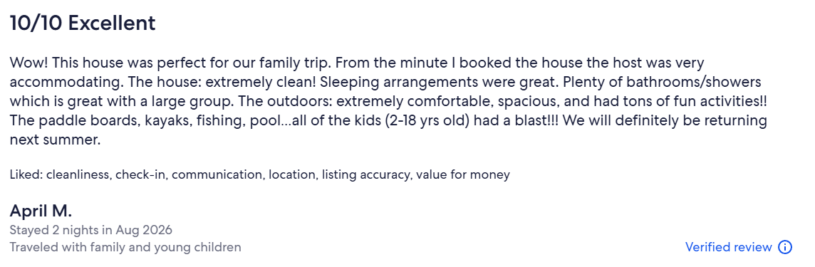 Newest VRBO Review 2